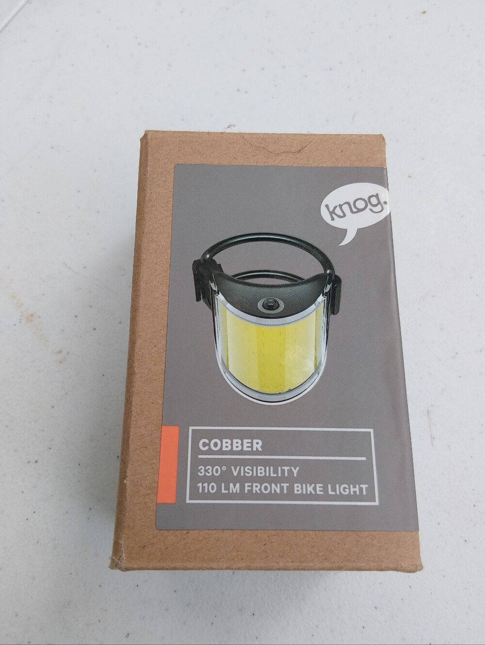 Cobber Front and rear Bike Light - Yellow and red